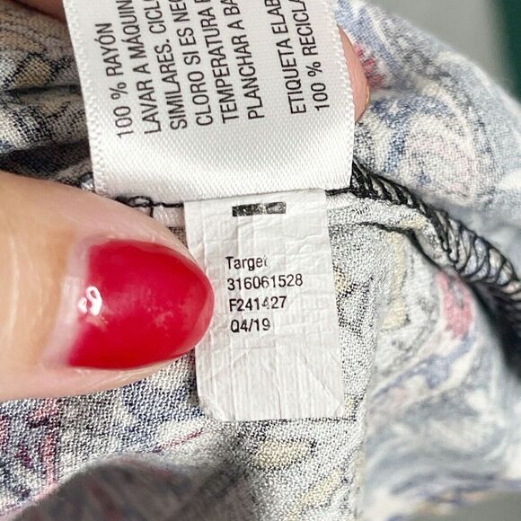 Knox Rose Kimono Womens M/L Floral Patchwork Boho Open Cardigan Duster Lagenlook - Picture 5 of 6